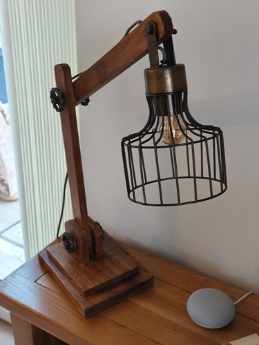 Steampunk wooden table - table,