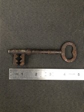 Antique Iron Door Key Vintage Old Skeleton Key Victorian Home House Decor