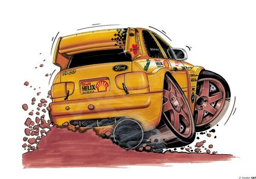 Ford escort wrx - ford, yellow