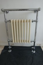 Myson Traditional Heated Towel Rail Radiator Plumbed Chrome Victorian Style Good