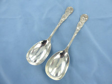 AN ANTIQUE PAIR OF STERLING