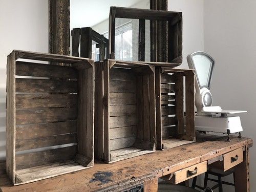 Vintage wooden crate - box, seed