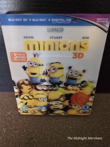 Minions dvd blu ray 3d - 3d, blu-ray