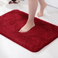 Red Bath Rugs for Bathroom -