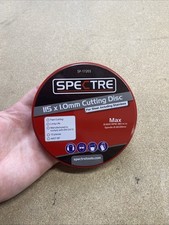 Slitting Metal Cutting Discs 115mm 4.5 Inch Spectre Ultra Thin 1.0mm 10pc Tin 