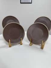 Set of 4 Mocha Side Plates -