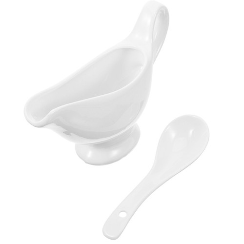 Ceramic sauce boat with - sauce,