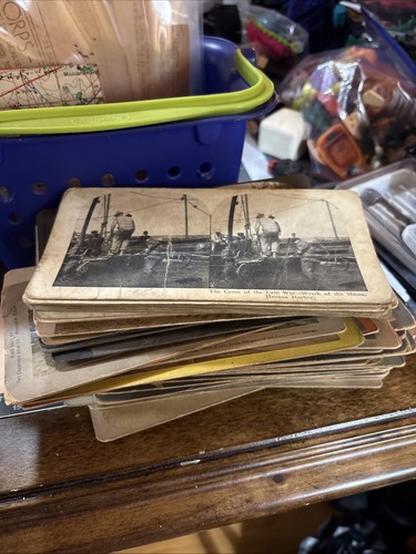Antique stereograph cards lot - stereograph,