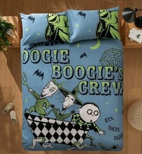 New Disney NIGHTMARE BEFORE CHRISTMAS Oogie Boogie Crew DOUBLE Duvet Cover Set