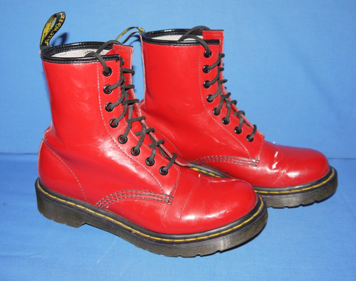 Ladies red patent 1460 docs - ladies, /