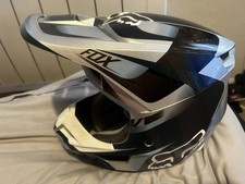 Fox V1 Motocross helmet Youth L 52-53 Mx gray &black