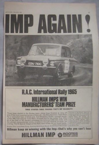 1965 hillman imp original - 1965,