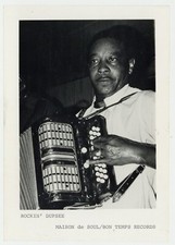 Rockin Dopsie Acadian Accordion 1970 Photo Zydeco Maison De Soul Bon Temp Record