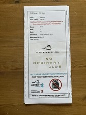 Ed Sheeran Ticket from Wembley Stadium 24/6/2022