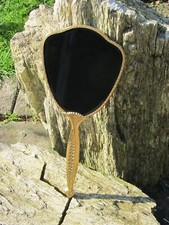 Black Hand Held Scrying Mirror