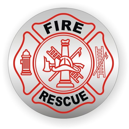 Fire rescue helmet decal - rescue,