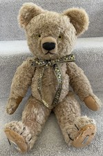 Large Brown Chad Valley Antique Vintage 18.5” Teddy Bear W/ Labels