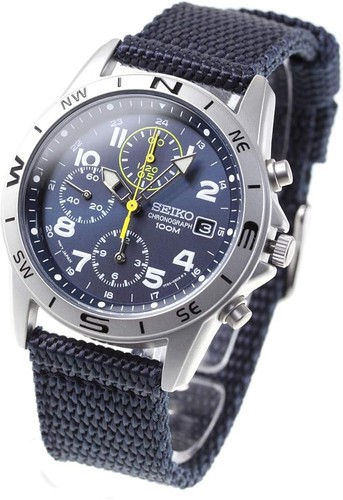 Seiko snd379r chronograph blue - seiko,