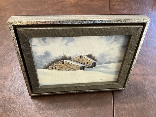 Winter scene oil - ,