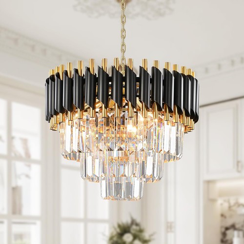 Modern black gold - modern, pendant