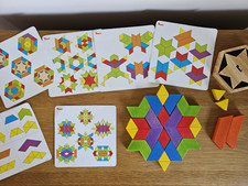 Child Wooden Chunky Colourful Tangram Puzzles by Voila