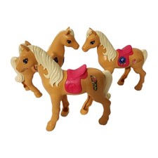 Lot Of 3 Barbie Tawny Horse