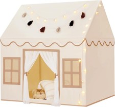 Kids Play Tents Indoor Princess Tent w/ Padded Mat,Tassel Garland Toddlers House
