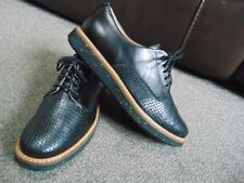 Ladies Clarks Artisan Glick Darby Black Snake Leather Oxford Shoes Size UK 3 D