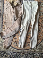 2 Pairs Of Unisex Jodhpurs Riding Breeches 24 To Fit 8-10 Years