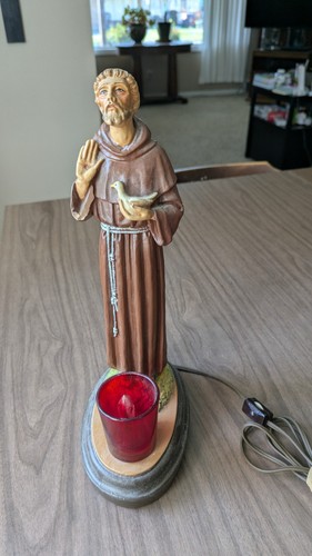 Vintage statue francis - vintage, 14"