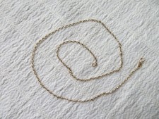 VINTAGE 9CT YELLOW GOLD BELCHER CHAIN / NECKLACE, SHEFF HALLMARKS, 18 in, 2.16gs