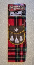 Scottish Kilt Towel Royal Stewart Design 100% Cotton