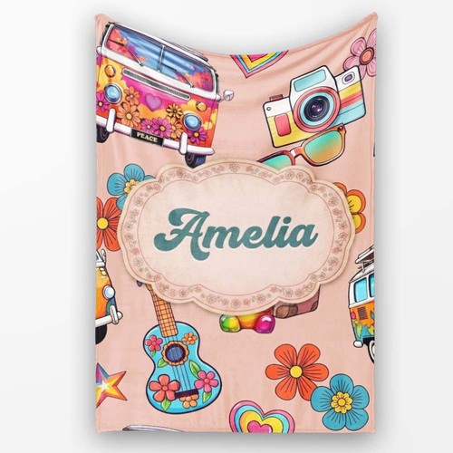 Soft fleece blanket - blanket, hippie