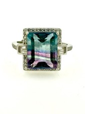 Stunning Zebra Fluorite Ring