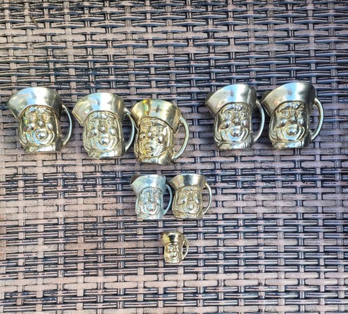Set vintage brass toby - brass,