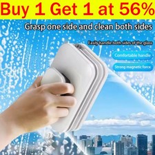 Magnetic Window Cleaner Tool Double Side Windows Cleaning Wiper Glass Brush UK