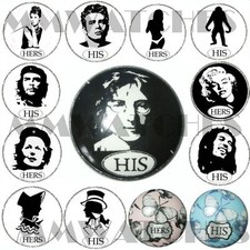 SHABBY CHIC WHITE BLACK  HIS &