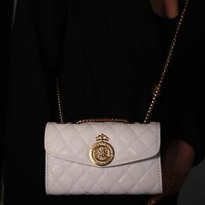 Valencia White Quilted Gold