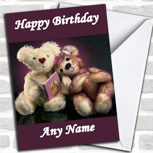 Purple teddy bears birthday - purple,