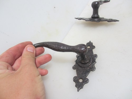 Vintage iron lever - iron,