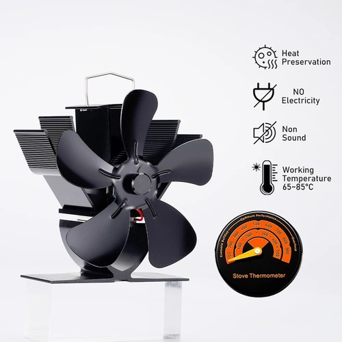 Heat powered stove - fan, for