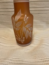 Thomas Webb Orange Cameo Vase