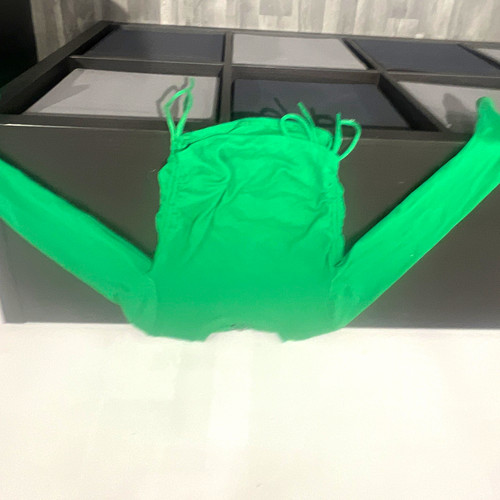 Zara green round neck long - zara,