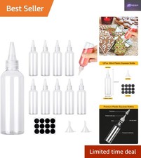 12 Pack Clear Plastic Squeeze