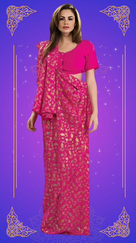 Pink sari costume indian - pink,