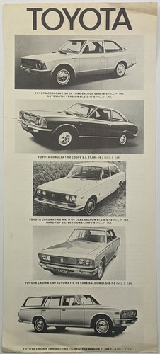 Original toyota sales brochure - toyota,