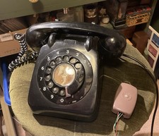 Black Vintage Rotary Phone