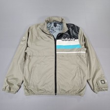 adidas Mens Jacket Green Medium Micropacer 2005 Rare Y2K Vintage Windbreaker