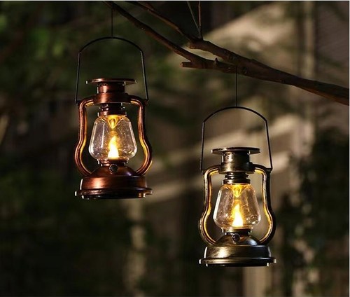 Solar vintage hanging lantern - solar,