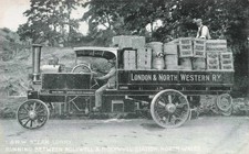 London & North Western Railway Steam Lorry Vintage Postcard North Wales